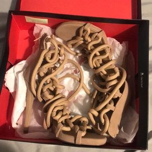 Blush tie up heel size 7.5